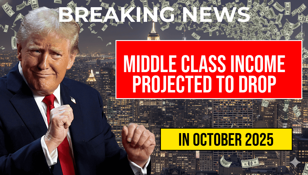 Middle Class Under Pressure: Average Income Projected to Drop by $1,300 by 2027 Due to New Policies.