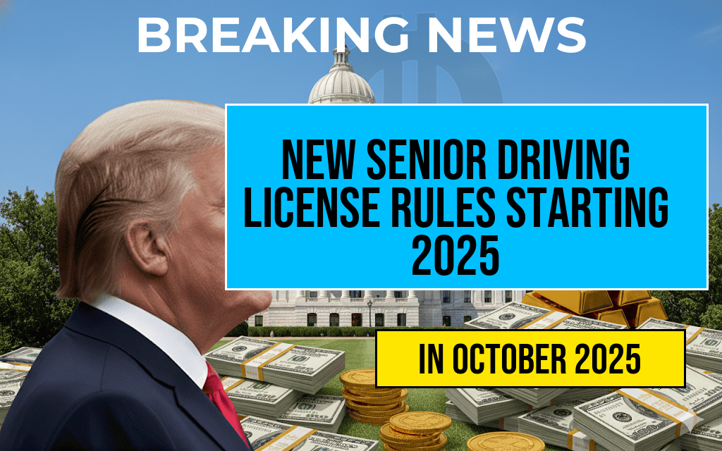 New Driving License Regulations for Seniors Aged 70 and Above Take Effect in October 2025