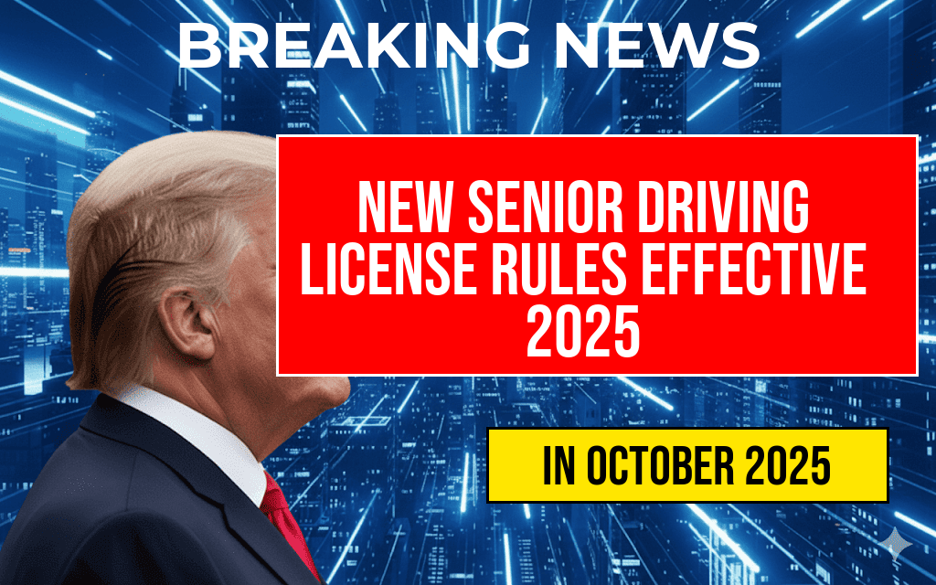 New Driving License Regulations for Seniors Take Effect in October 2025: Essential Changes for Drivers Over 70 to Understand