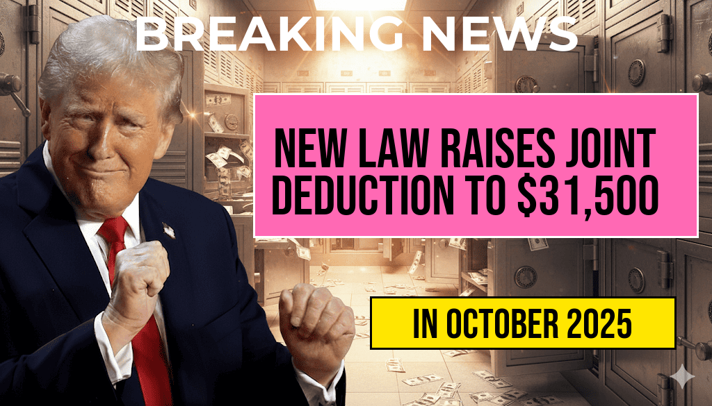 New Law Increases Married-Filing-Jointly Standard Deduction to $31,500.