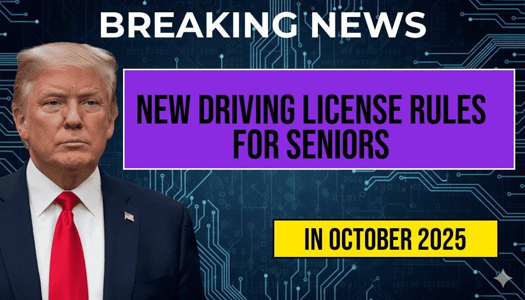 October 2025 Marks New U.S. Driving License Regulations for Seniors: Essential Changes for Drivers Over 70