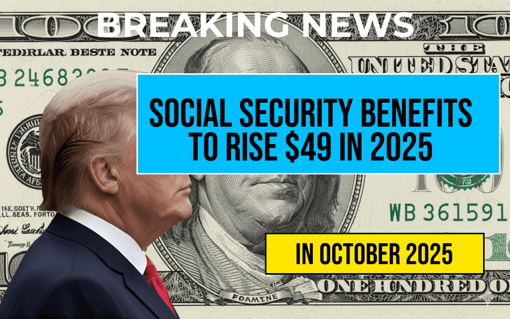 Social Security Benefits Set to Rise by at Least $49 Monthly in 2025