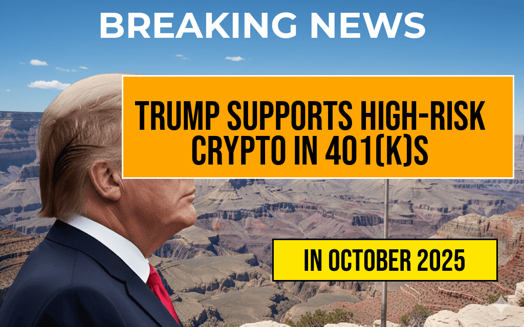 Trump Advocates for Allowing High-Risk Crypto Investments in 401(k) Retirement Plans